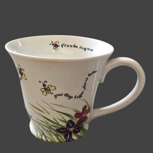 Mary Kay Collectable Floral Ceramic Mug with Inspirational Quotes